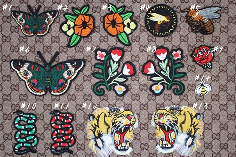 Iron On Embroidered Gucci Style Snake patch 